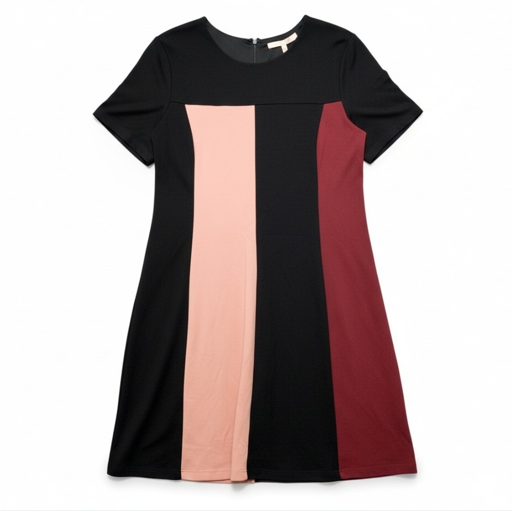 Hutch Anthropologie Colorblock Short Sleeve Swing Dress Women's Plus Size 2X
